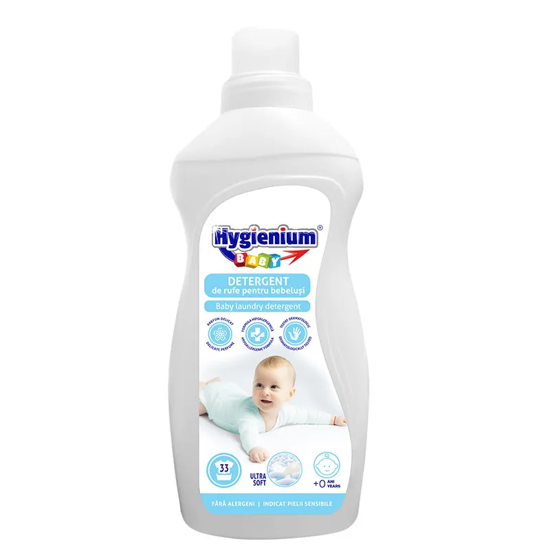 Detergent de rufe pentru bebelusi, 1L, Hygienium Baby