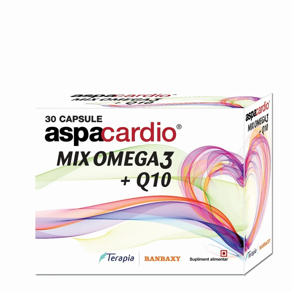 Aspacardio Mix Omega 3+Q10 x 30 capsule -Terapia