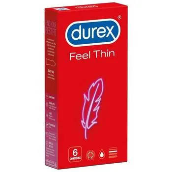 Prezervative Feel Thin, 6 bucati, Durex