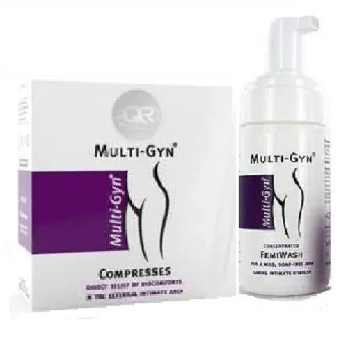 Multi-Gyn Comprese x 12buc + Multi-Gyn FemiWash x 50ml-cadou