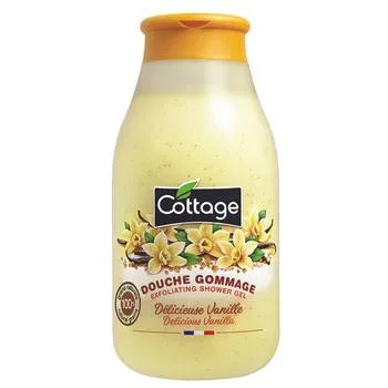 Gel de dus scrub cu aroma de vanilie, 270ml, Cottage