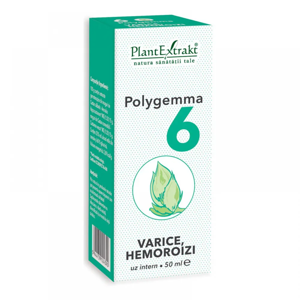 Polygemma 6 - Varice, hemoroizi (50 ml), Plantextrakt