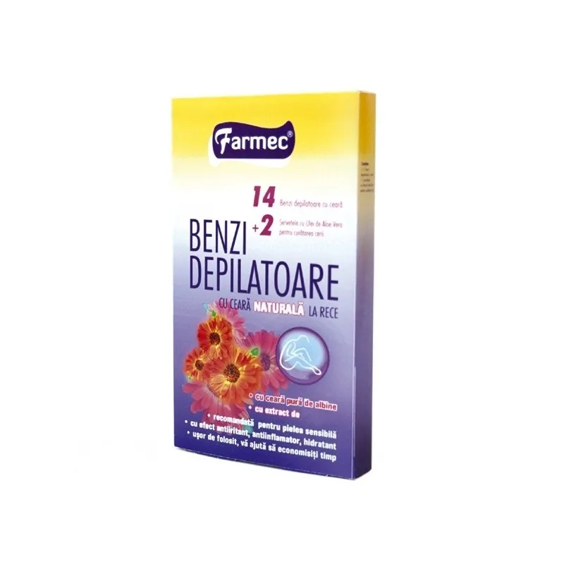 Farmec Benzi depilatoare pentru corp 14 benzi