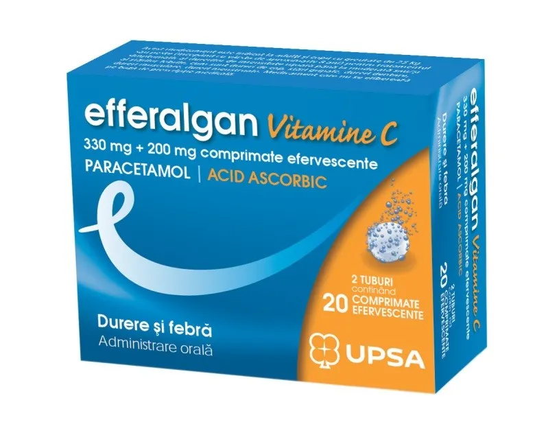 EFFERALGAN VIT C 20 COMPRIMATE EFERVESCENTE