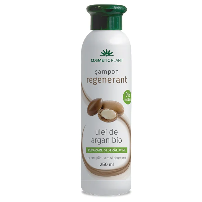 Sampon regenerant cu ulei de argan bio, 250 ml, Cosmetic Plant