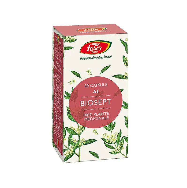 Biosept A5, 30 capsule, Fares