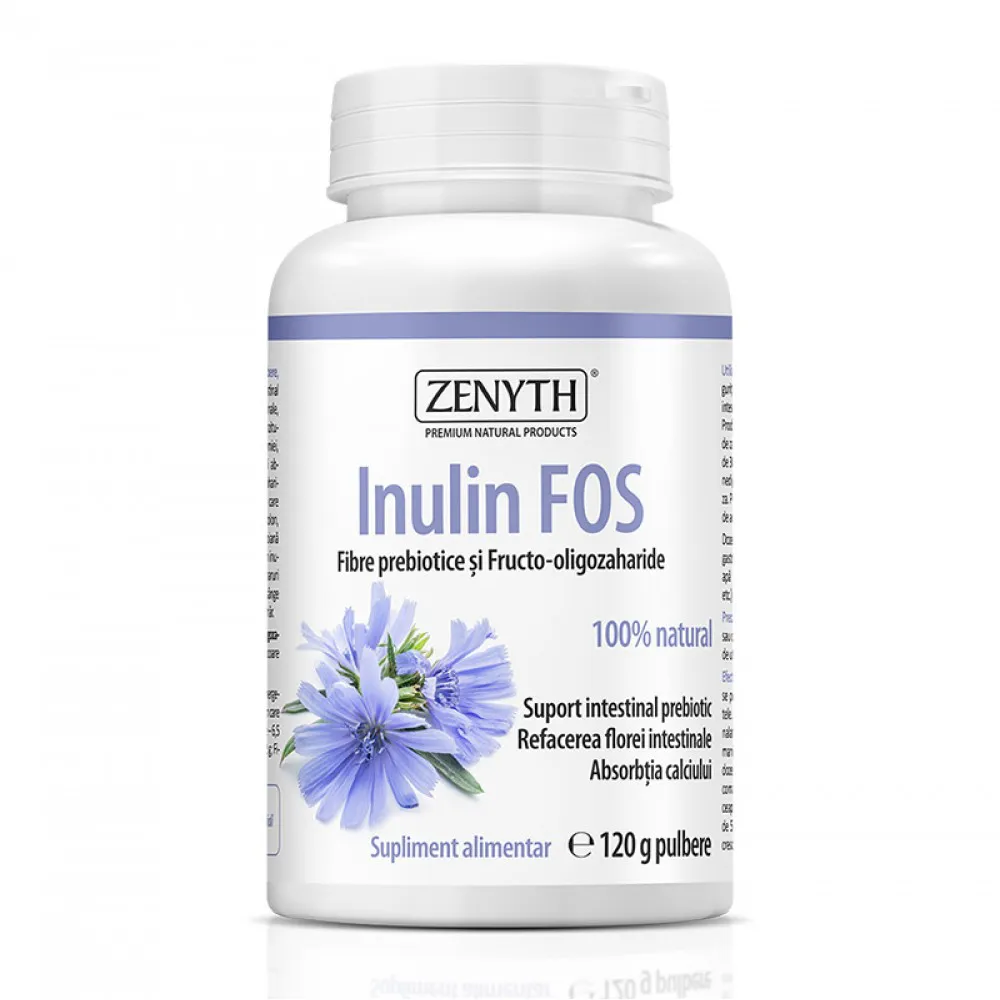 Inulin FOS 120 grame, Zenyth Pharmaceuticals