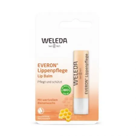 Balsam de buze u factor protectie solara 4 Everon, 4.8 g, Weleda