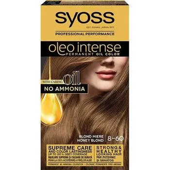 Vopsea de par permanenta fara amoniac Oleo Intense 8-60 Blond Miere, 115ml, Syoss