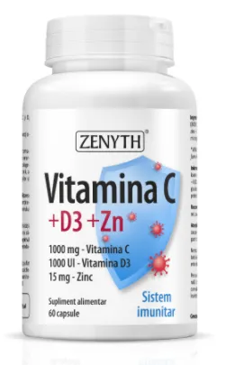 Vitamina C1000mg+D31000U.I+Zn15mg (Zenyth)
