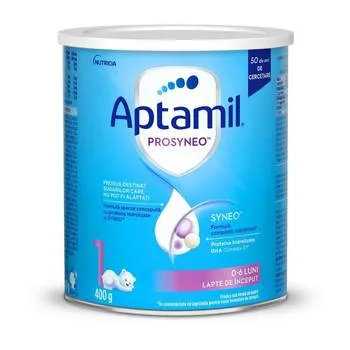 Lapte praf PROSYNEO 1 pentru 0-6 luni, 400g, Aptamil