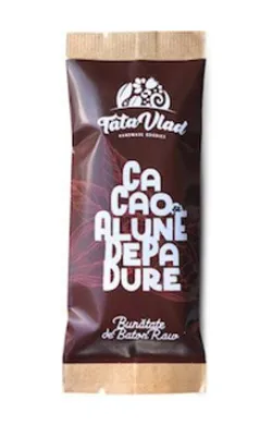 Baton cacao si alune de padure, 45 g,Tata Vlad
