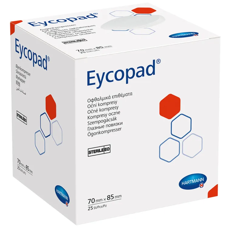 Paul Hartmann Eycopad comprese sterile oculare 7/8.5cm x 25 bucati