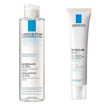La Roche Posay Effaclar Duo [+] 40ml + Apa Micelara Effaclar 100ml CADOU