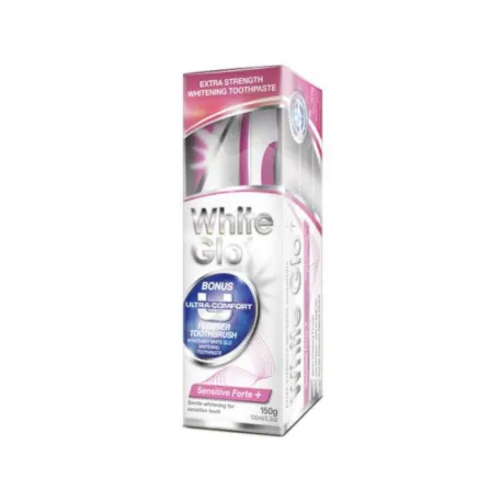Pasta de dinti White Glo Sensitive Forte, 100 ml/150 g