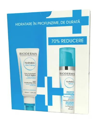 BIODERMA Hydrabio gel-crema + Hydrabio Ser x 40ml-50%