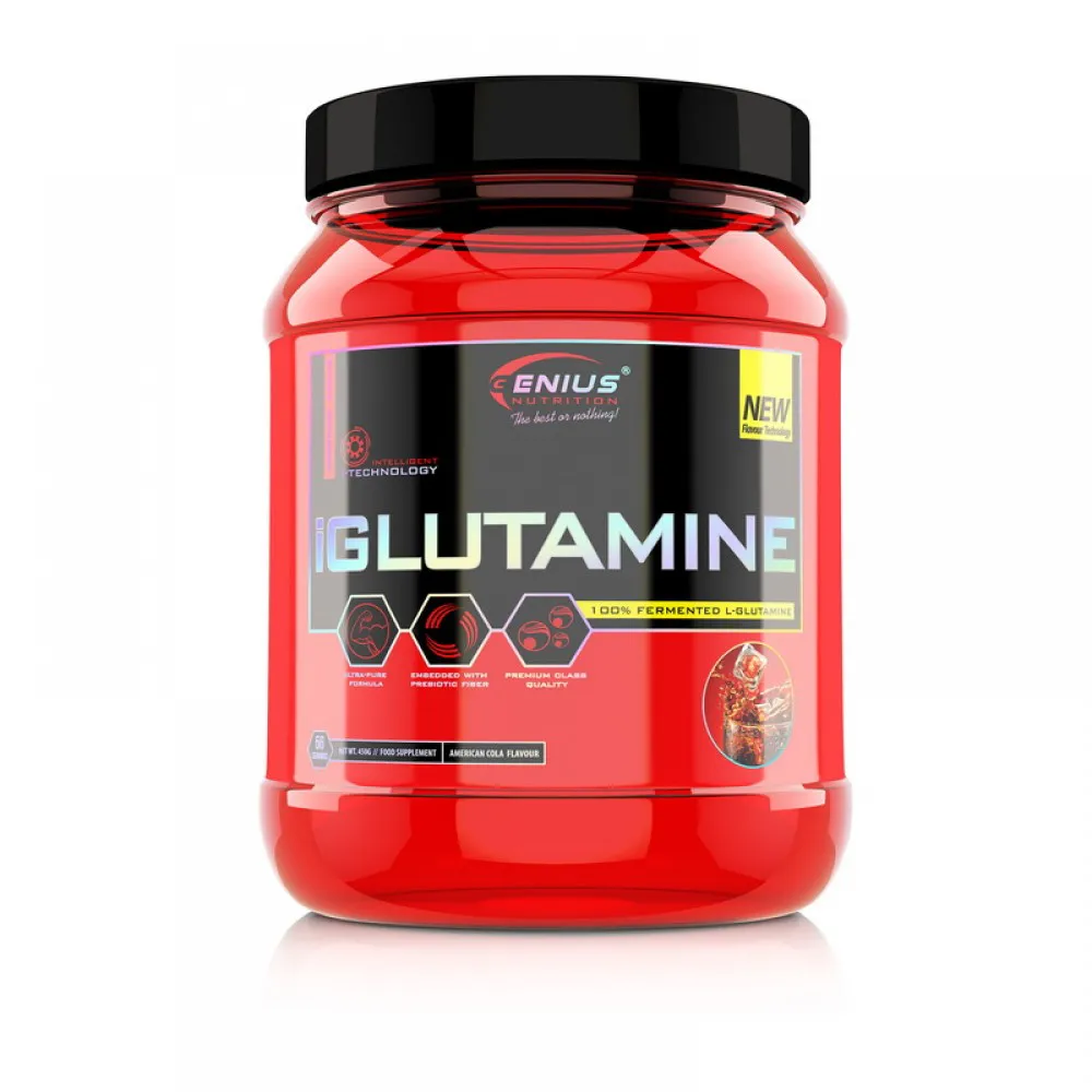 iGlutamine cu aroma de Cola (450 grame), Genius Nutrition