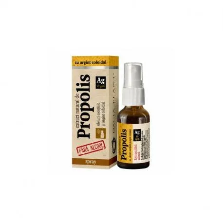 Dacia Plant Spray Propolis cu Argint coloidal fara alcool, 20 ml