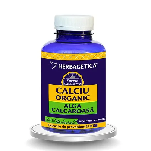Calciu organic x 120cps (Herbagetica)