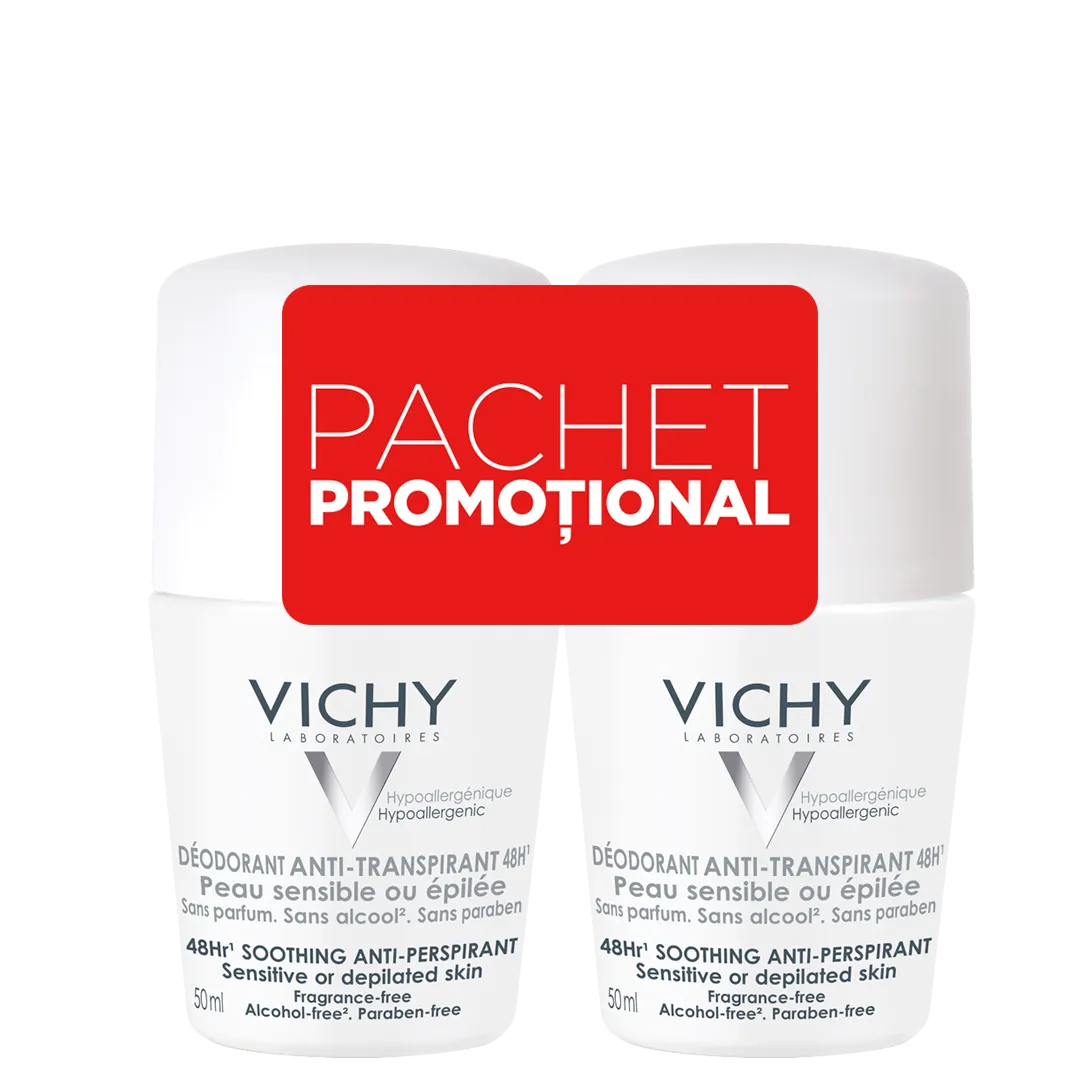 VICHY Deo Roll-on bipack 48h fara parfum  x 50ml