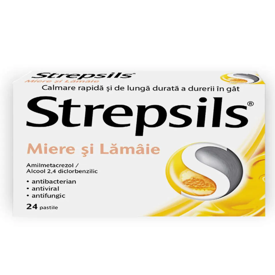 STREPSILS MIERE SI LAMAIE 24 PASTILE