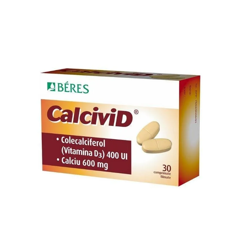 BERES CALCIVID 30 COMPRIMATE FILMATE