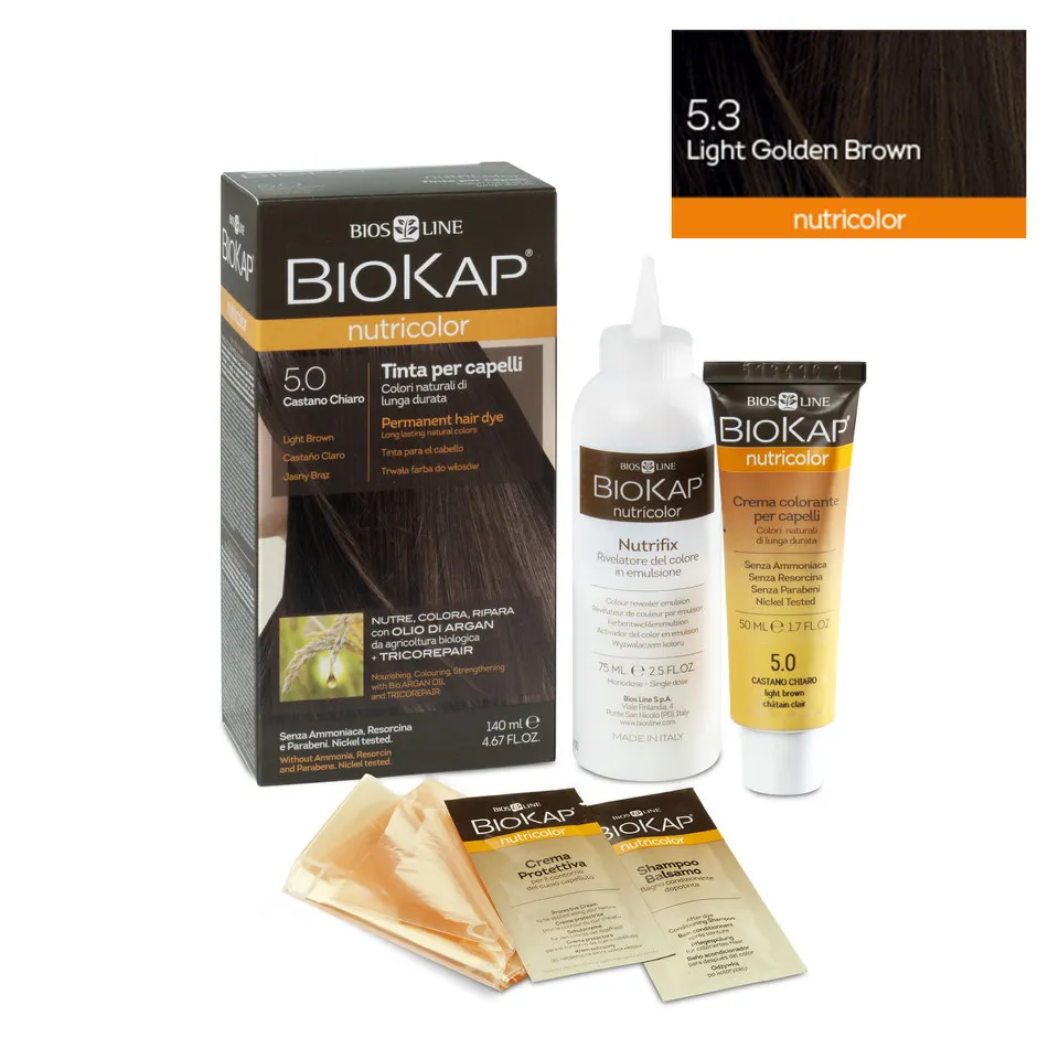 NUTRICOLOR NB00530 VOPSEA PAR 5.3 LIGH GOLDEN BROWN 140ML