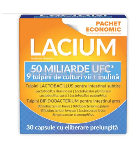 Zdrovit Lacium 50 miliarde UFC 30 capsule - 10% Reducere