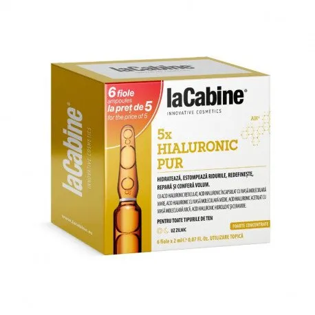 La Cabine 5 x Pure Hyaluronic, PROMO 5+1 fiole x 2ml