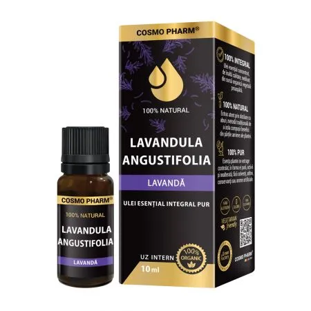 Ulei esential integral pur de lavanda, 10 ml, Cosmopharm