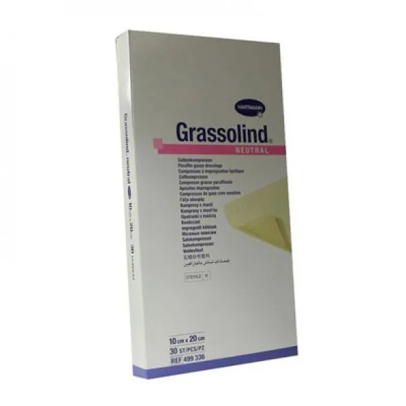 GRASSOLIND COMPRESE CU UNGUENT 10X20CM*30PCS PAUL HARTMANN