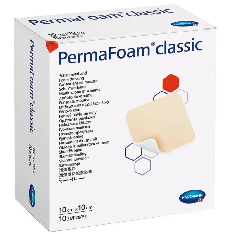 HARTMANN PERMAFOAM PANSAMENT CLASIC SPUMA 10 X 10CM X 10BUC