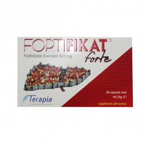 FortiFikat forte 825 mg, 30 capsule moi, regenerare ficat