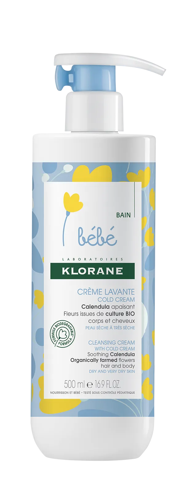 KLORANE BEBE crema curatare cold cream x 500ml