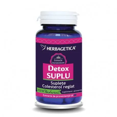 Detox suplu, 60 capsule, Herbagetica