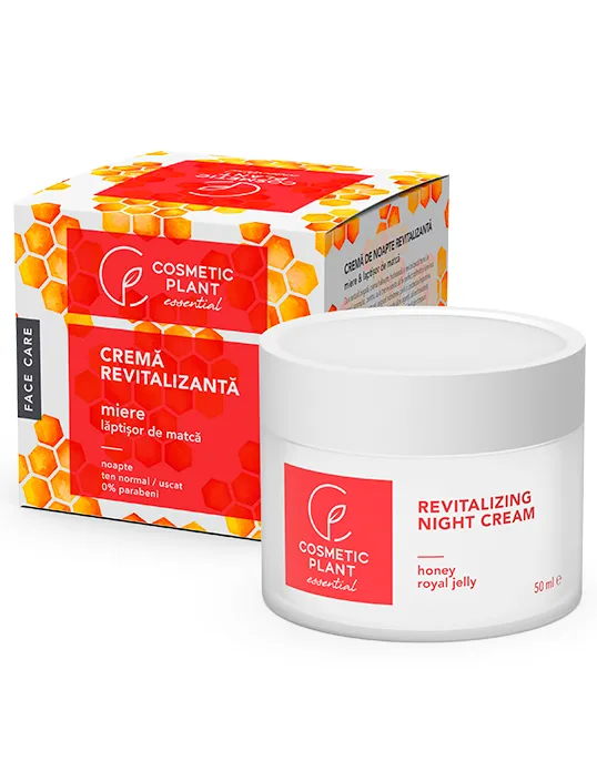 Crema revitalizanta de noapte cu miere si laptisor de matca, 50 ml, Cosmetic Plant