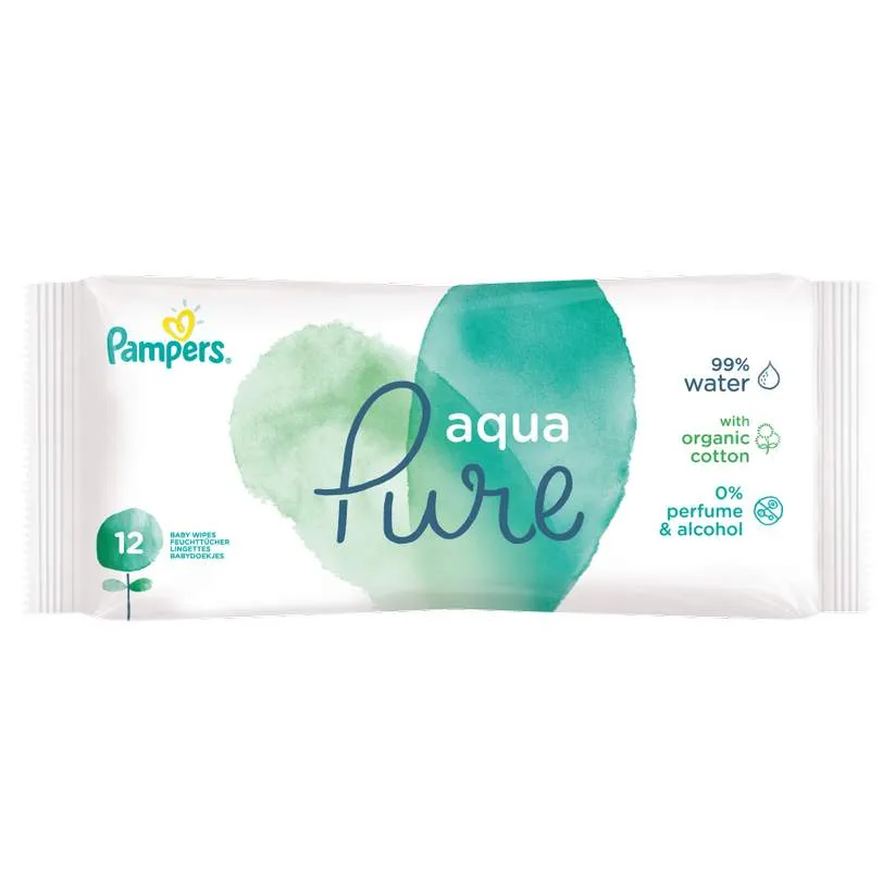 PAMPERS SERVETELE UMEDE AQUA PURE 12 BUCATI