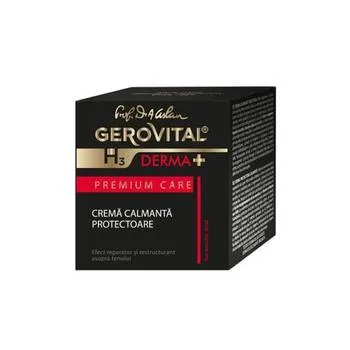 Crema calmanta protectoare H3 Derma+ Premium Care, 50ml, Gerovital