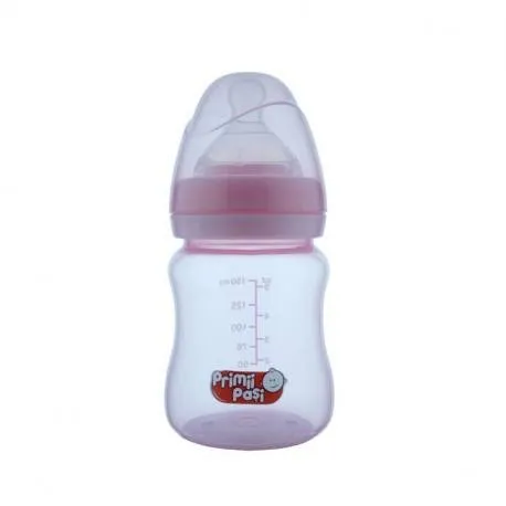 Primii Pasi R0146 - Biberon Bpa Gat Larg 150 Ml Roz
