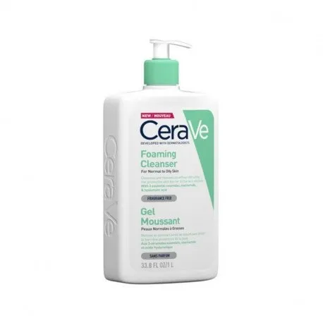CeraVe Gel de curatare spumant, piele normal-grasa, 1000ml