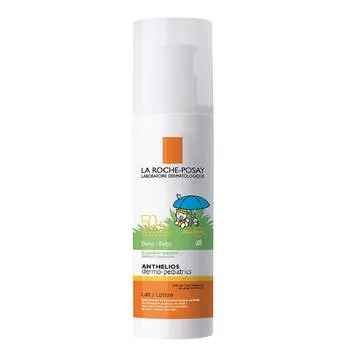 Lapte cu protectie solara pentru bebelusi SPF 50+ fata si corp Dermo-Pediatrics Eco Tube Anthelios, 50ml, La Roche-Posay