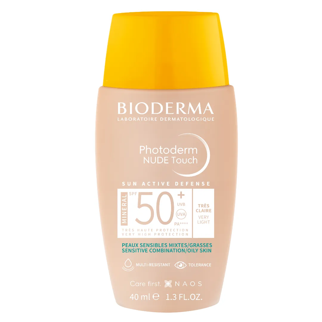 Bioderma Photoderm Nude Touch Mineral SPF50+ foarte deschis x 40ml