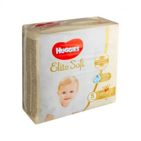 Huggies Scutece Elite Soft Jumbo Nr.5, 15-22 kg, 28 bucati