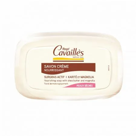 Sapun crema cu unt de karite si magnolie, 115 g, Roge Cavailles