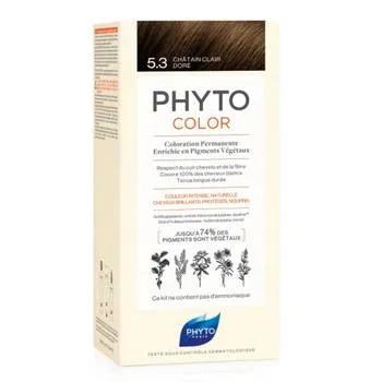 Vopsea par 5.3 Light Golden Brown Phytocolor, 50ml, Phyto