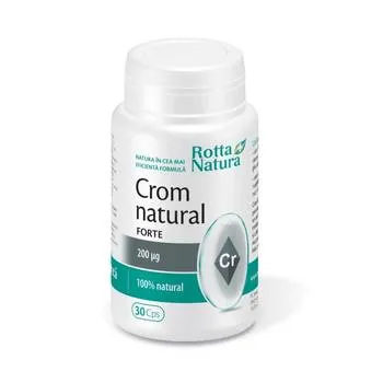 Crom natural forte 200mcg, 30 capsule, Rotta Natura