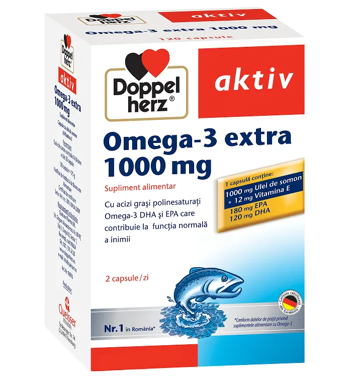 Omega 3 Extra 1000 mg, 120 capsule, Doppelherz