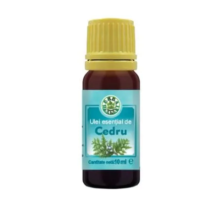 Ulei esential de cedru 100% pur, 10 ml, Herbavit