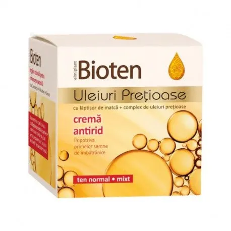 BIOTEN Crema Antirid Zi cu Uleiuri, 50 ml