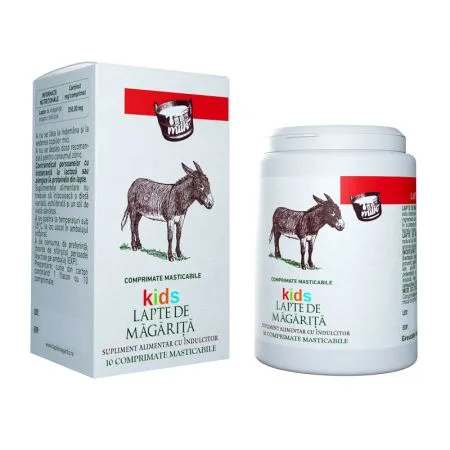 Lapte de magarita Kids, 10 comprimate, Eurobrands